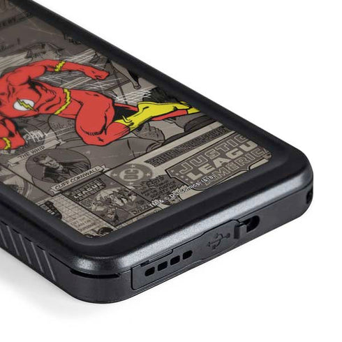 DC Comics Flash Mixed Media Galaxy S24 Waterproof Case
