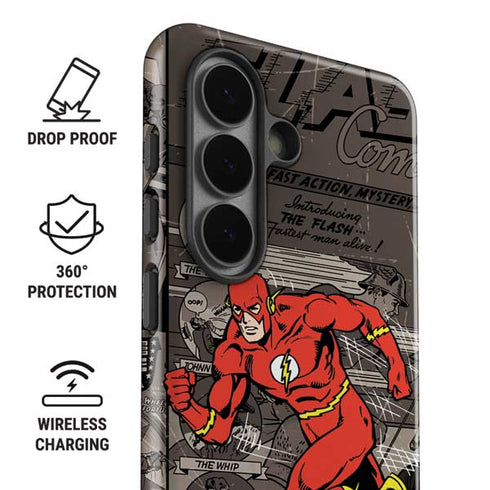 DC Comics Flash Mixed Media Galaxy S26 Plus Impact Case
