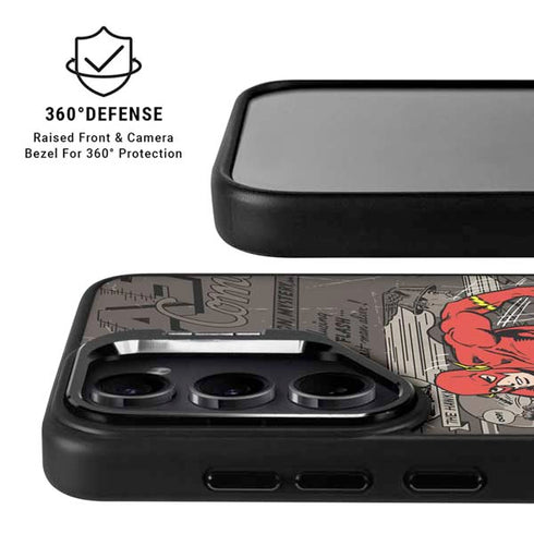 DC Comics Flash Mixed Media Galaxy S26 Plus Kickstand Case