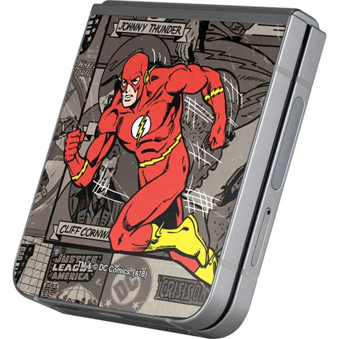 DC Comics Flash Mixed Media Galaxy Z Flip6 Skin