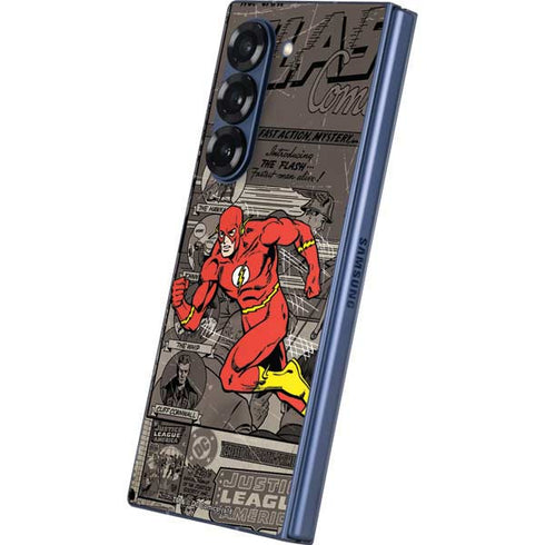 DC Comics Flash Mixed Media Galaxy Z Fold6 Skin