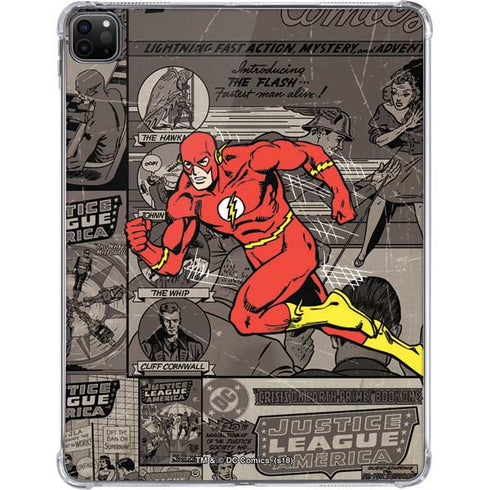 DC Comics Flash Mixed Media iPad Pro 11in (2024) Clear Case