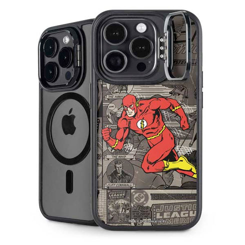 DC Comics Flash Mixed Media iPhone 13 Pro Kickstand Case