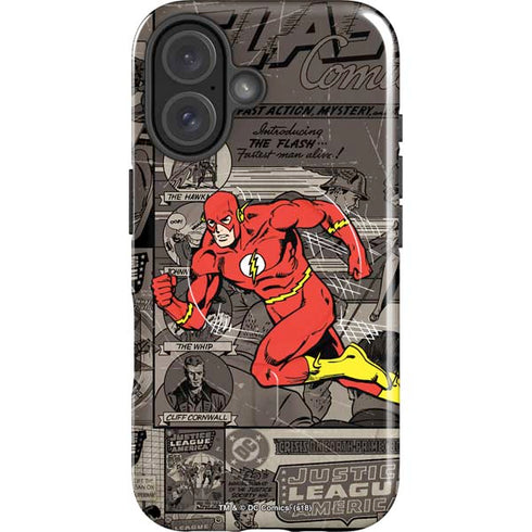 DC Comics Flash Mixed Media iPhone 16 Plus Magsafe Impact Case