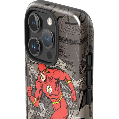 DC Comics Flash Mixed Media iPhone 16 Pro Impact Case