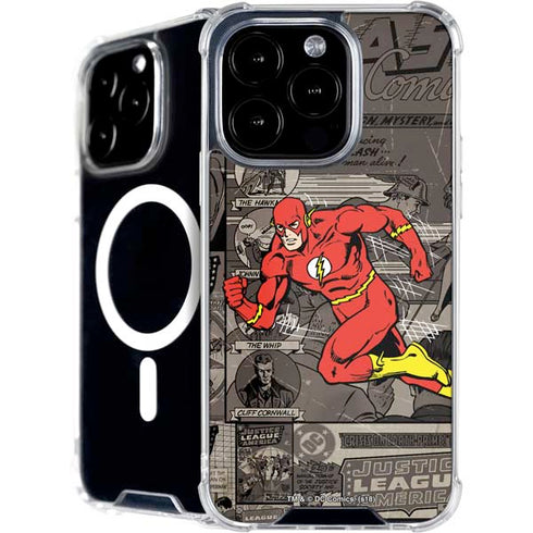 DC Comics Flash Mixed Media iPhone 16 Pro MagSafe Case