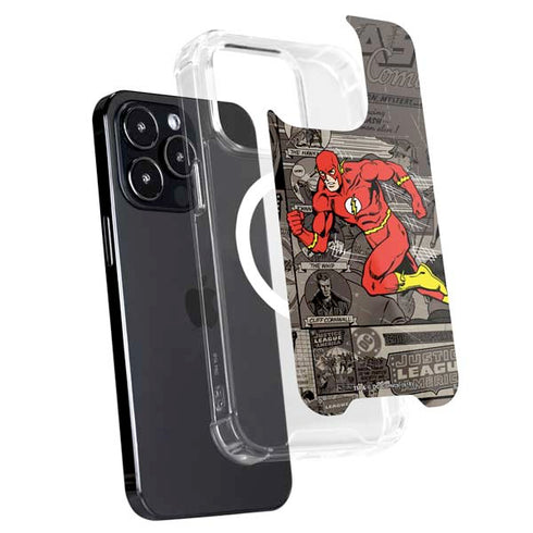 DC Comics Flash Mixed Media iPhone 16 Pro Max MagSafe Case