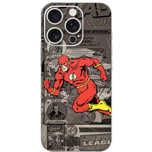 DC Comics Flash Mixed Media iPhone 16 Pro Skin