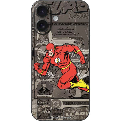 DC Comics Flash Mixed Media iPhone 16 Skin