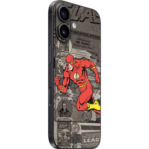 DC Comics Flash Mixed Media iPhone 16 Skin
