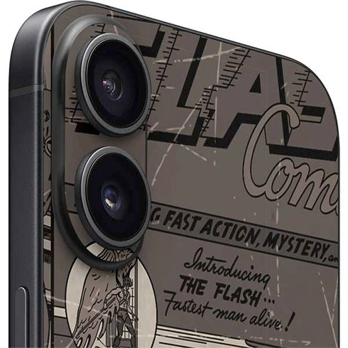 DC Comics Flash Mixed Media iPhone 16 Skin