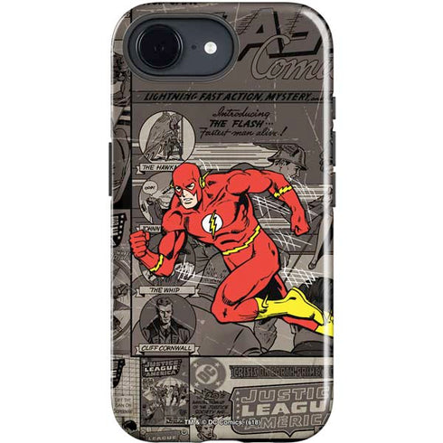 DC Comics Flash Mixed Media iPhone 16e Impact Case
