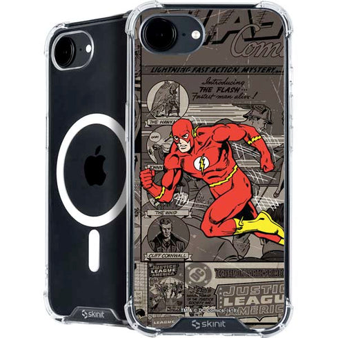 DC Comics Flash Mixed Media iPhone 16e MagSafe Case