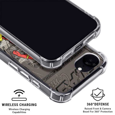 DC Comics Flash Mixed Media iPhone 16e MagSafe Case