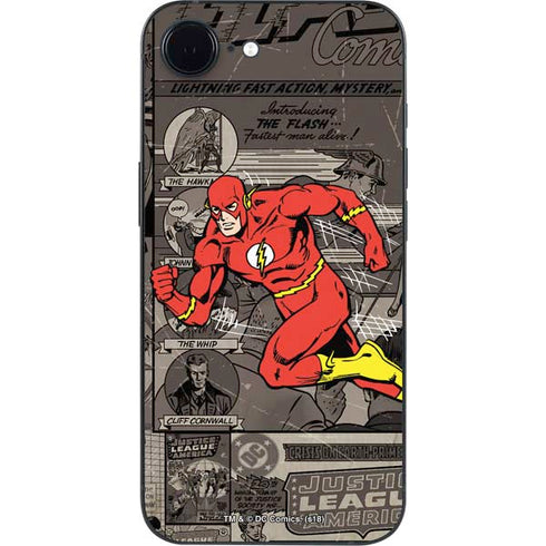 DC Comics Flash Mixed Media iPhone 16e Skin
