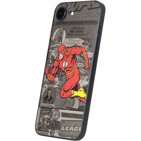 DC Comics Flash Mixed Media iPhone 16e Skin