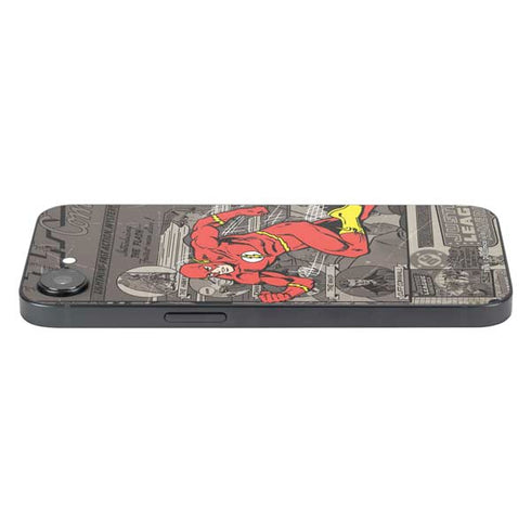 DC Comics Flash Mixed Media iPhone 16e Skin