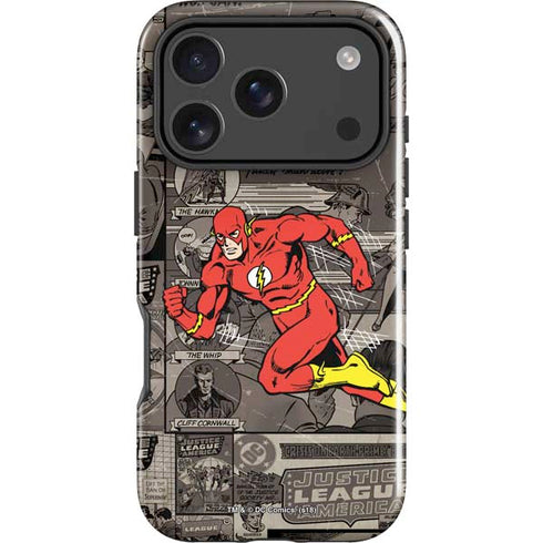 DC Comics Flash Mixed Media iPhone 18 Pro Impact Case