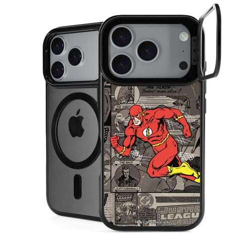DC Comics Flash Mixed Media iPhone 18 Pro Kickstand Case