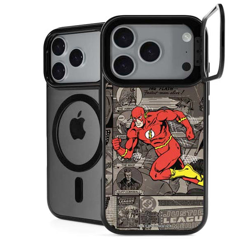 DC Comics Flash Mixed Media iPhone 18 Pro Max Kickstand Case