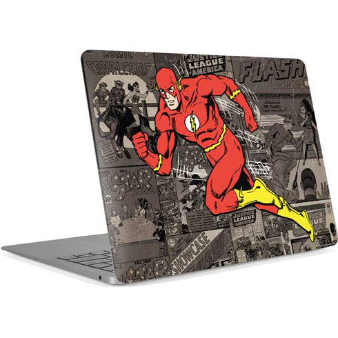 DC Comics Flash Mixed Media Apple MacBook Air Skin
