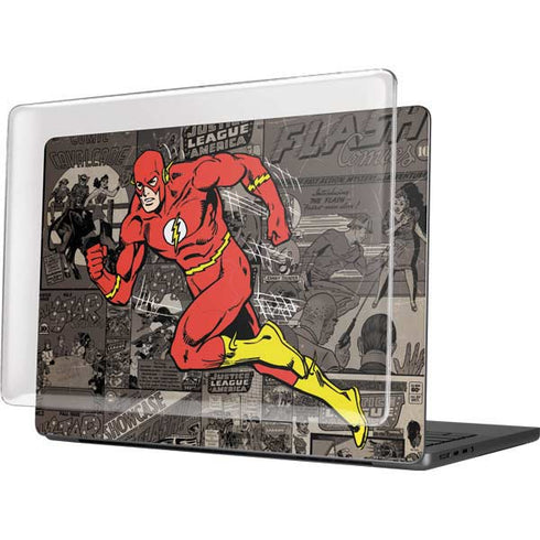 DC Comics Flash Mixed Media MacBook Pro 14in (2021-24) Case plus Skin