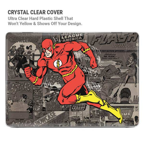 DC Comics Flash Mixed Media MacBook Pro 14in (2021-24) Case plus Skin