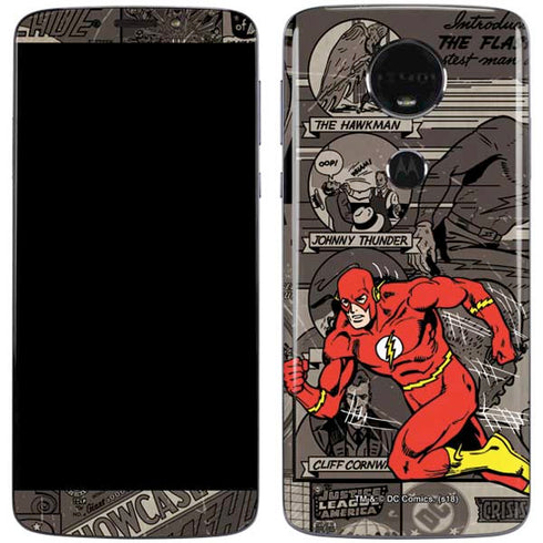 DC Comics Flash Mixed Media Moto E5 Plus Skin