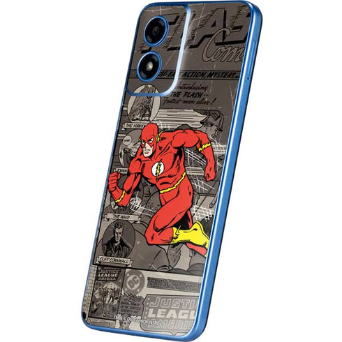 DC Comics Flash Mixed Media Moto G Play 4G (2024) Skin