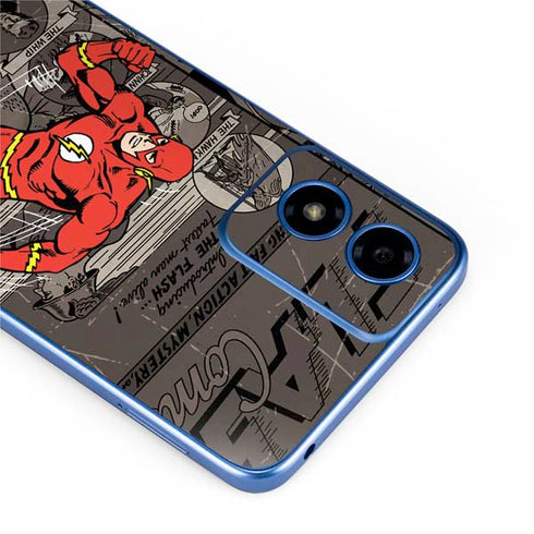 DC Comics Flash Mixed Media Moto G Play 4G (2024) Skin