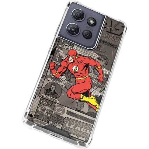 DC Comics Flash Mixed Media Moto G Stylus 5G (2025) Clear Case