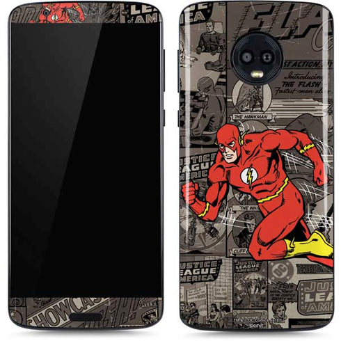 DC Comics Flash Mixed Media Moto G6 Skin