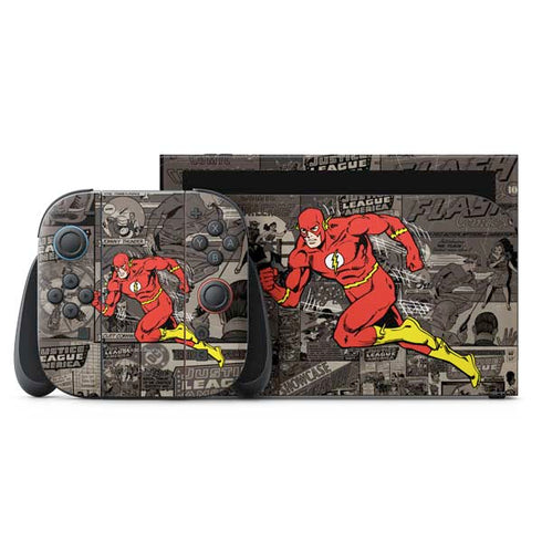 DC Comics Flash Mixed Media Nintendo Skins