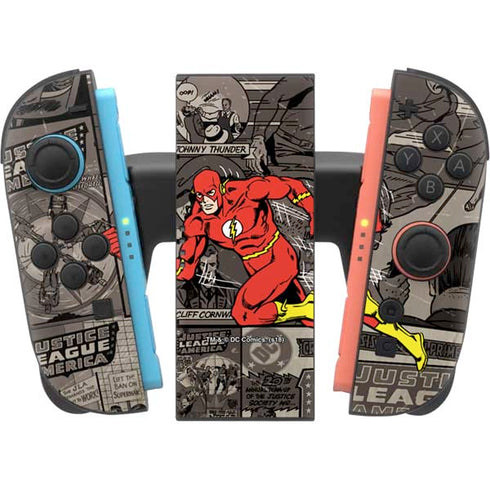 DC Comics Flash Mixed Media Nintendo Switch 2 (2025) Joy-Con Controller Skin