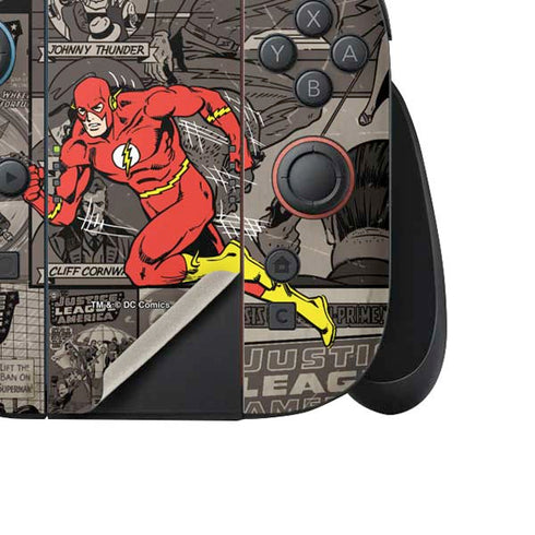 DC Comics Flash Mixed Media Nintendo Switch 2 (2025) Joy-Con Controller Skin