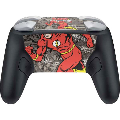 DC Comics Flash Mixed Media Nintendo Switch 2 (2025) Pro Controller Skin