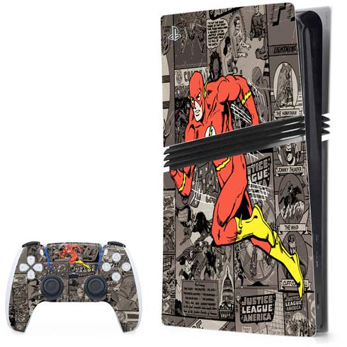 DC Comics Flash Mixed Media PlayStation PS5 Skins