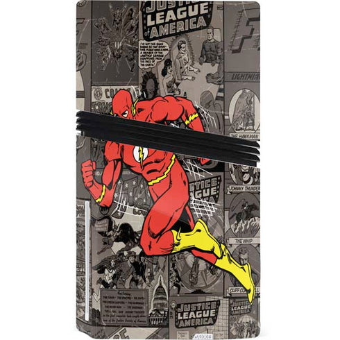 DC Comics Flash Mixed Media PS5 Pro Disk Console Skin