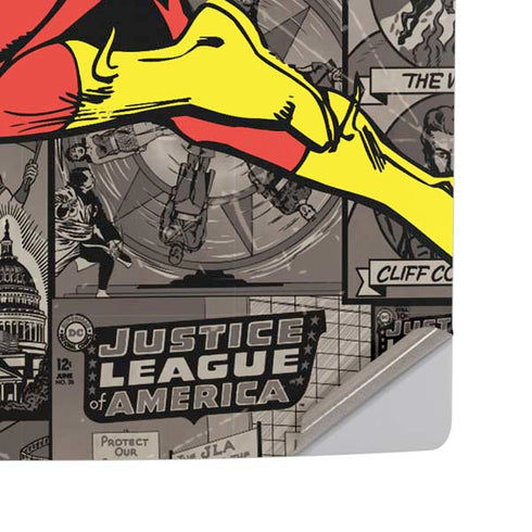 DC Comics Flash Mixed Media PS5 Pro Disk Console Skin