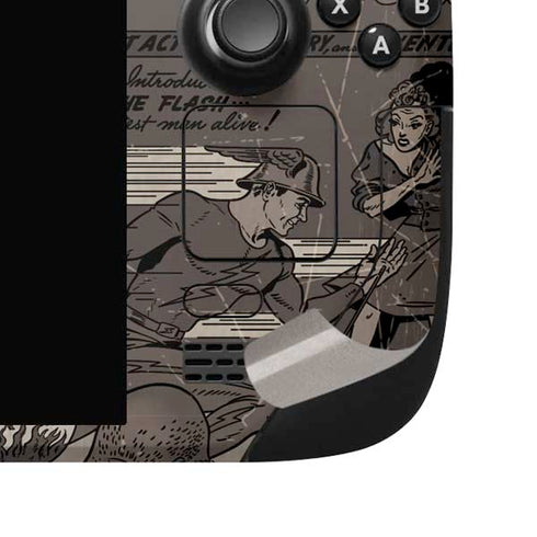 DC Comics Flash Mixed Media Steam Deck Handheld Gaming Computer OLED Skin