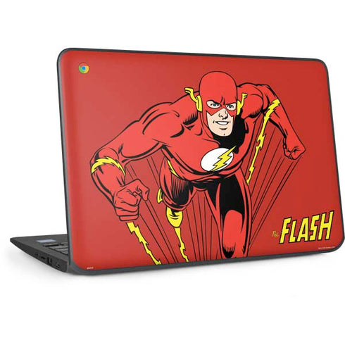 DC Comics The Flash Classic Action Pose Art HP Chromebook Skin