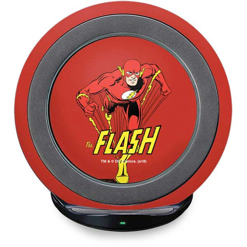 DC Comics The Flash Classic Action Pose Art Fast Charge Wireless Charging Stand Skin