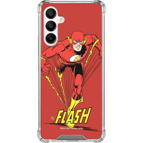 DC Comics The Flash Classic Action Pose Art Galaxy A16 5G Clear Case
