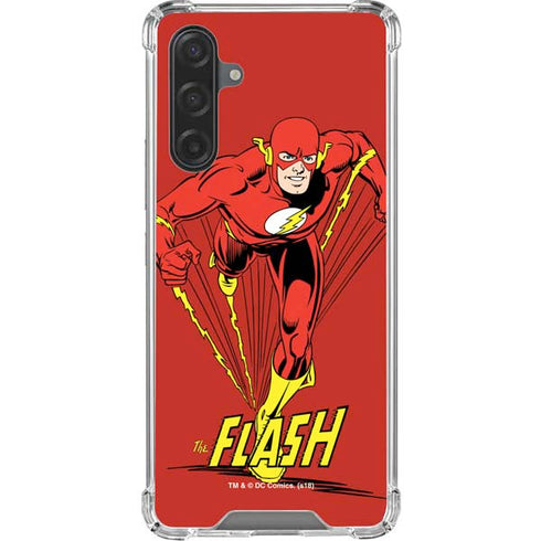 DC Comics The Flash Classic Action Pose Art Galaxy A17 Clear Case