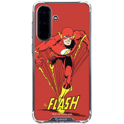 DC Comics The Flash Classic Action Pose Art Galaxy A36 5G Clear Case