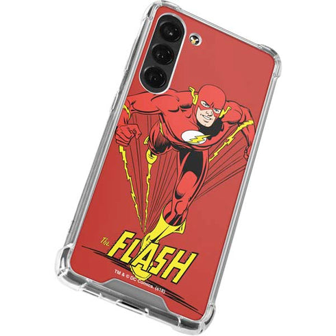 DC Comics The Flash Classic Action Pose Art Galaxy S24 FE Clear Case