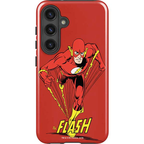 DC Comics The Flash Classic Action Pose Art Galaxy S25 Plus Impact Case