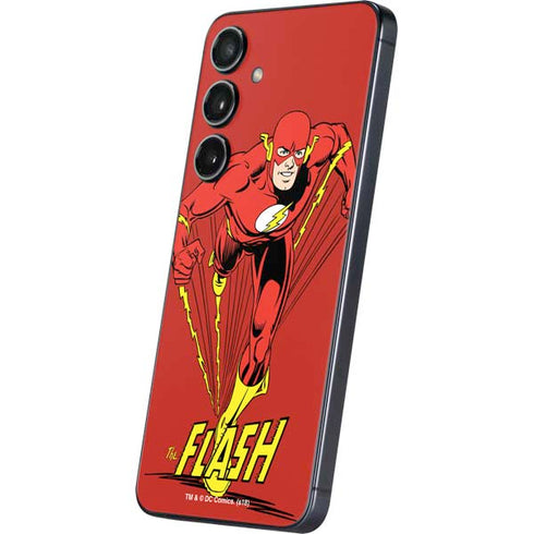 DC Comics The Flash Classic Action Pose Art Galaxy S25 Plus Skin