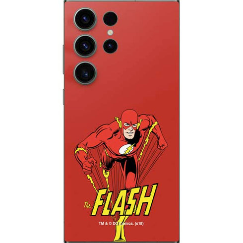 DC Comics The Flash Classic Action Pose Art Galaxy S25 Ultra Skin