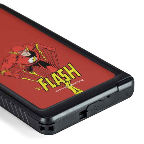 DC Comics The Flash Classic Action Pose Art Galaxy S24 Ultra Waterproof Case
